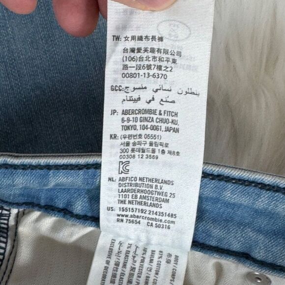 Abercrombie & Fitch High Rise Super Skinny Jeans Sz 26 - Picture 7 of 8
